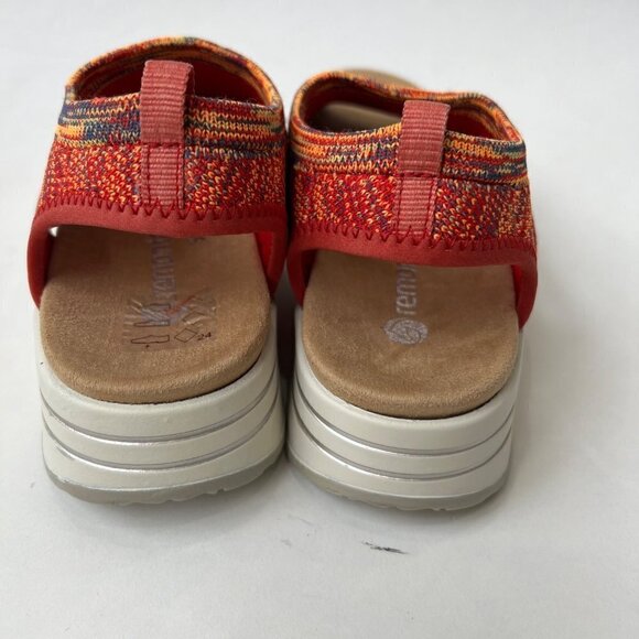 Remonte Jocelyn knit sandals in coral, Size 38 - Picture 9 of 11